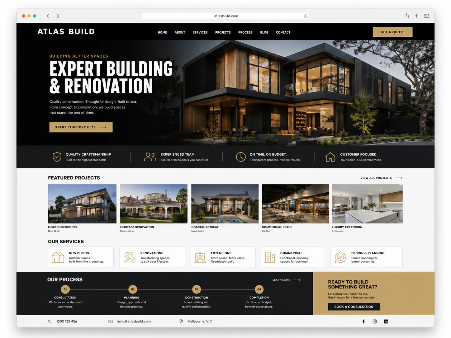 ATLAS BUILD — скриншот проекта