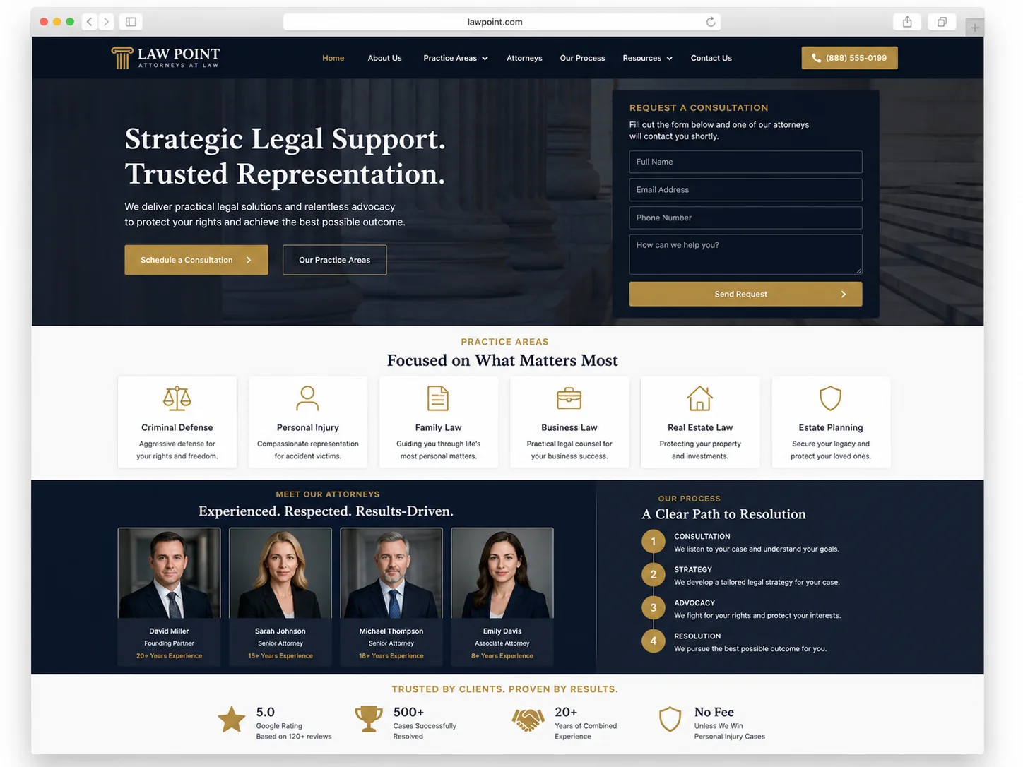 LAW POINT — скриншот проекта