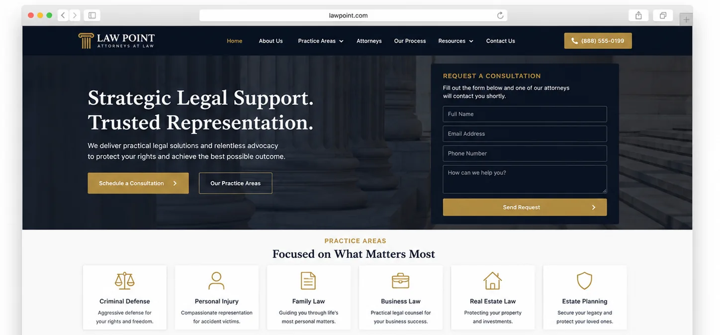 LAW POINT — Cases and process