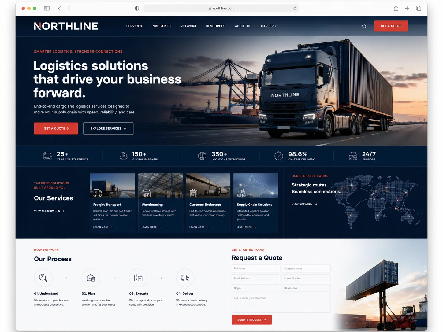 NORTHLINE — скриншот проекта