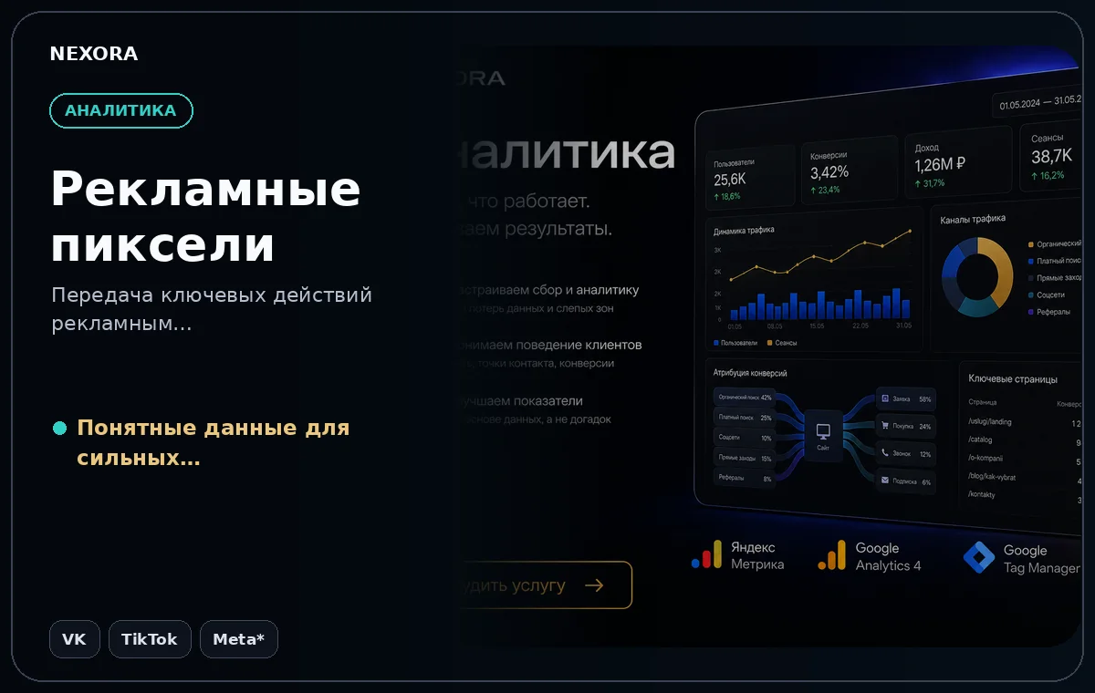 Рекламные пиксели — инструменты и сценарий услуги