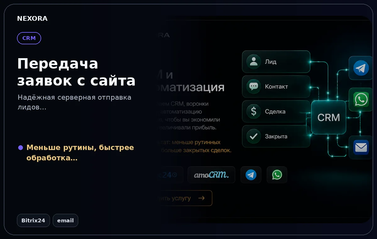 Reliable lead routing — инструменты и сценарий услуги